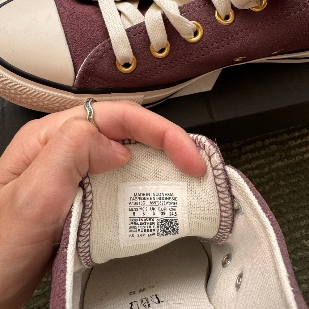 CONVERSE Purple Chuck Taylor All Star Suede sneakers - Picture 5 of 5